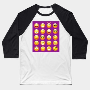 purple emojis Baseball T-Shirt